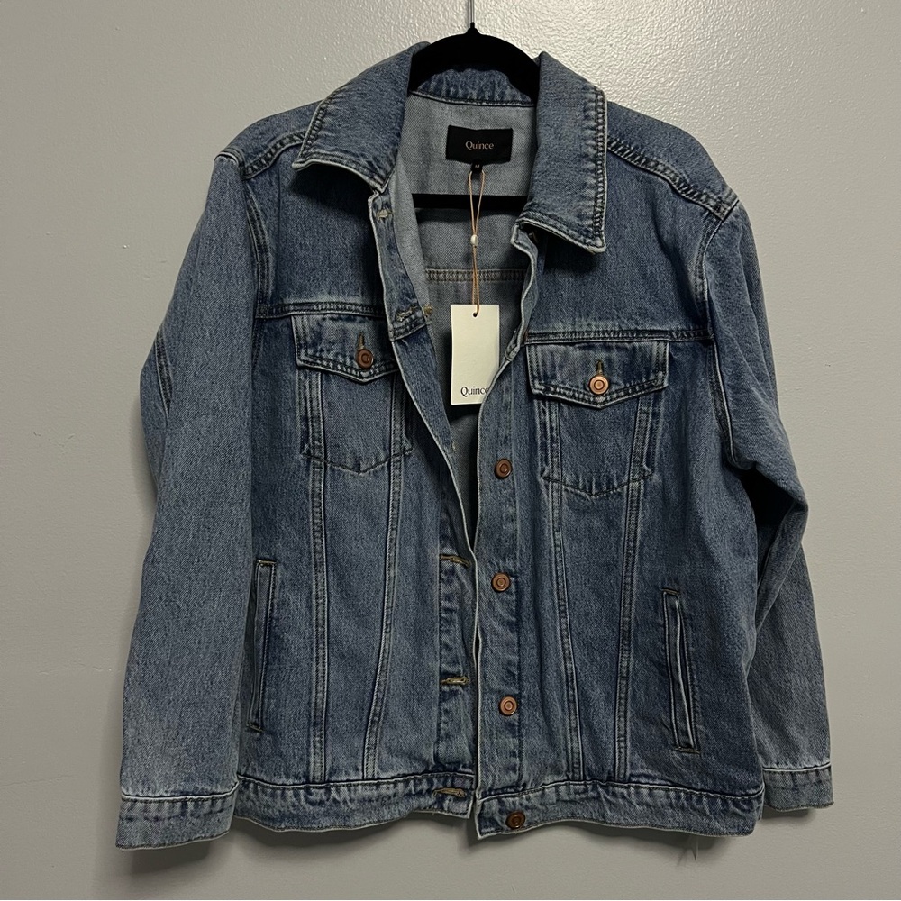NWT: Quince Light Blue Denim Jacket